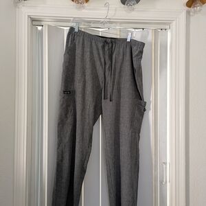 Koi Men's Charcoal Scrub Cargo Pants Sz L 4 Pockets